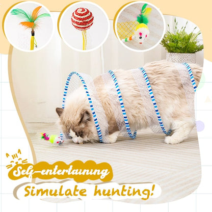 Self-play Cat Hunting Spiral Tunnel Fridysee Toy