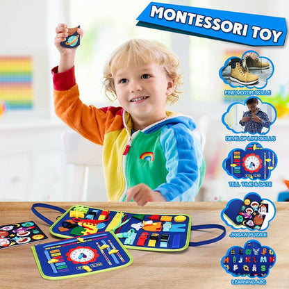 ⛄Early Christmas Sale 70% OFF 🎄 Montessori Smart Busy Board 🔥 Transform Playtime Into Learning Time