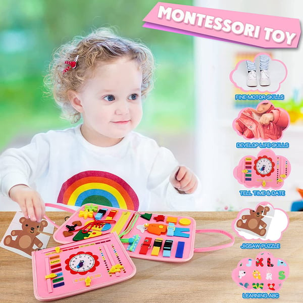 ⛄Early Christmas Sale 70% OFF 🎄 Montessori Smart Busy Board 🔥 Transform Playtime Into Learning Time